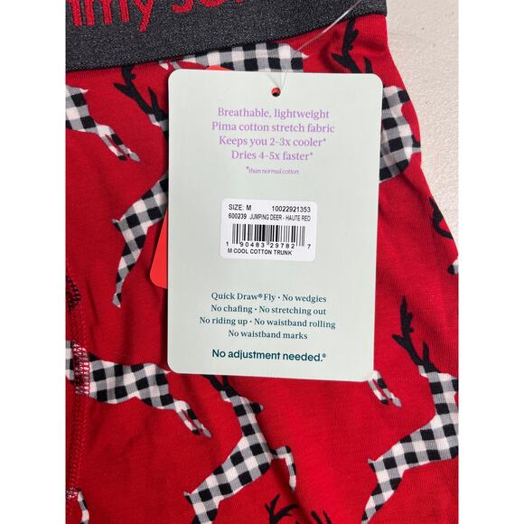 2-86 TOMMY JOHN Men's Briefs Cool Cotton Deer Red Medium - Picture 5 of 5